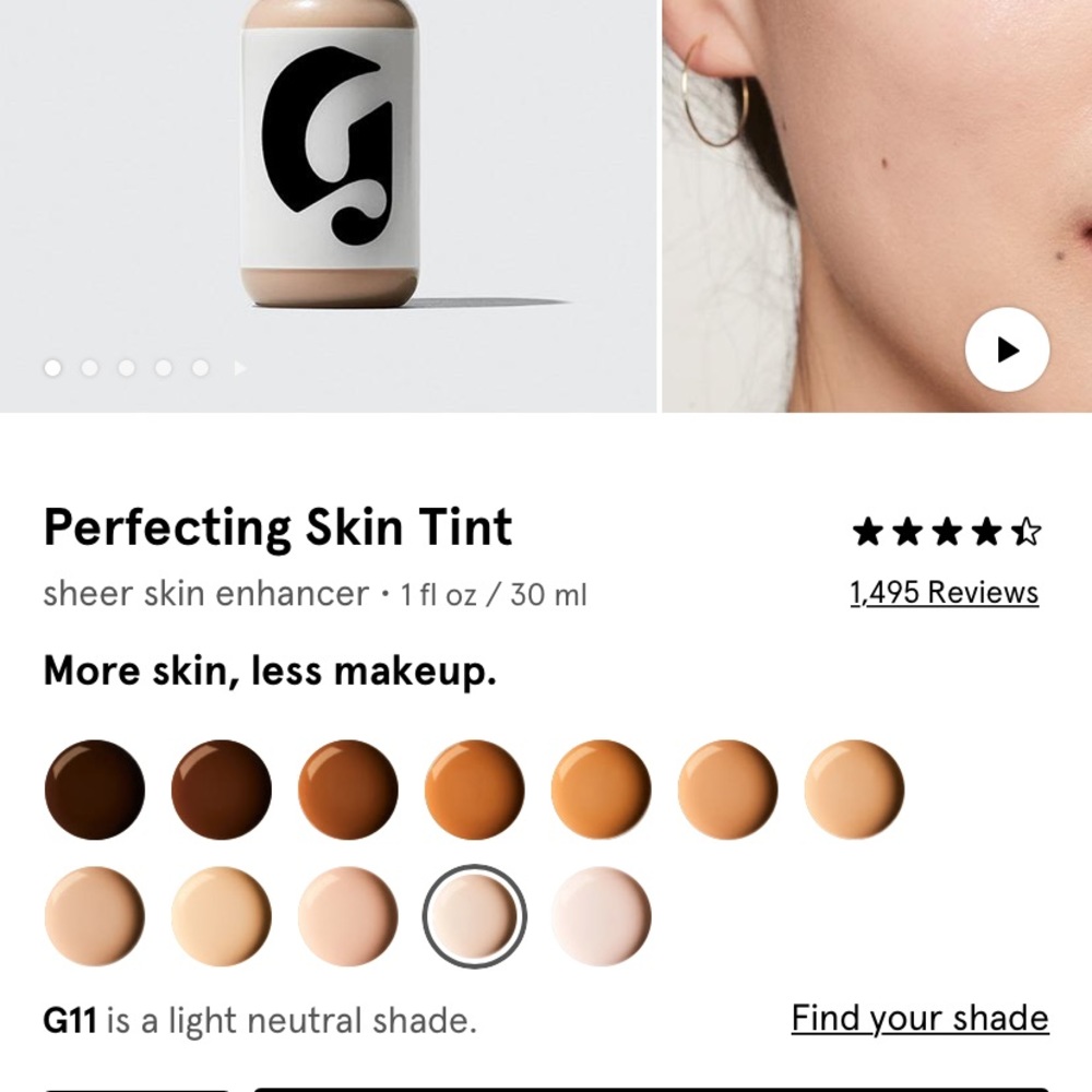 Glossier Skin Tint & Wowder